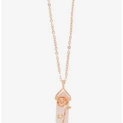 Cheap β Disney Beauty And The Beast Rose Crystal Necklace π
