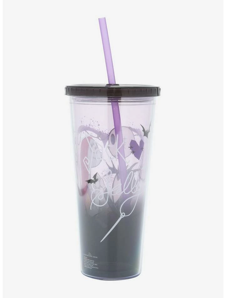 Budget ❤️ The Nightmare Before 🔔 Christmas Jack & Sally Acrylic Travel Cup 👍 - Image 2