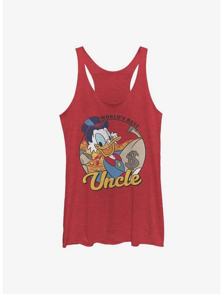 Promo 🎉 Disney Ducktales Scrooge Uncle 👧 Girls Tank Htr 👏