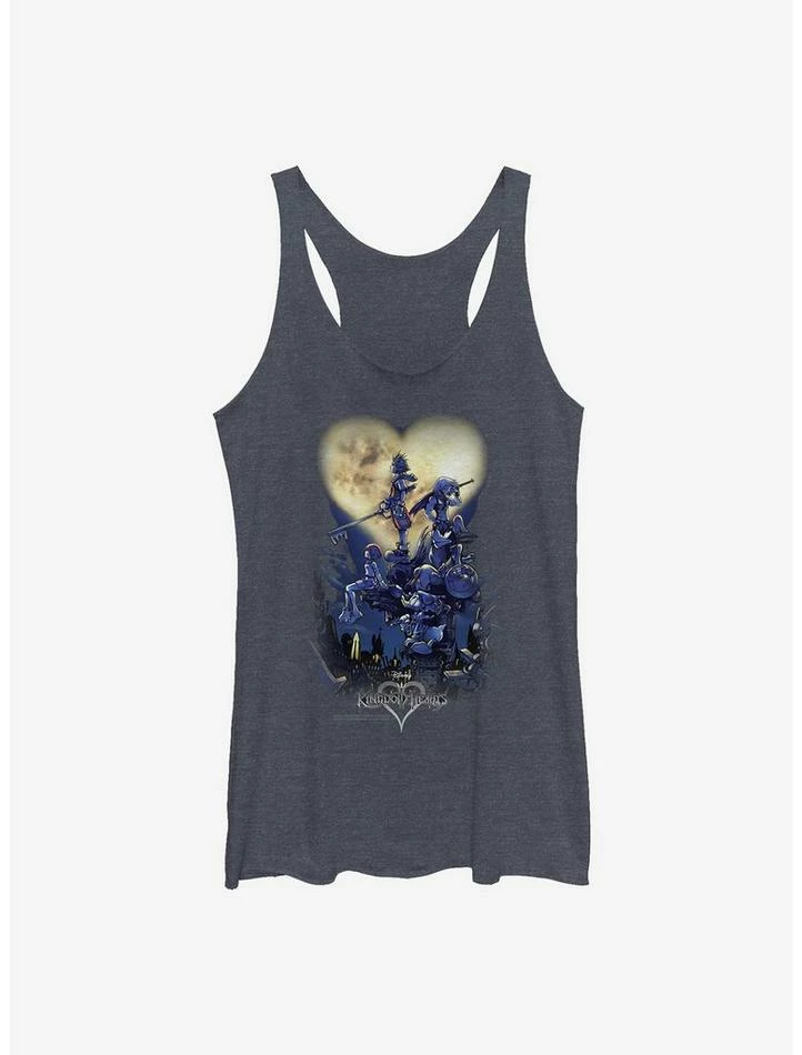 Discount 😉 Disney Kingdom Hearts Poster Logo 👧 Girls Tank Htr 😉