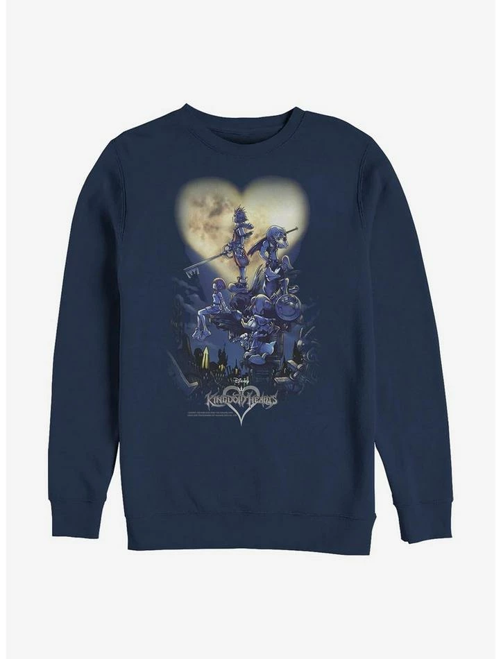 Flash Sale ๐ Disney Kingdom Hearts Poster Logo Crew Sweatshirt โ
