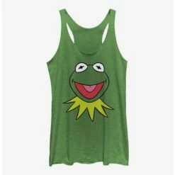 Promo 😍 Disney The Muppets Kermit Big Face 👧 Girls Tank 🔔