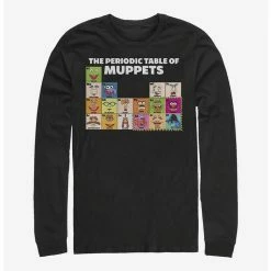 Promo ⌛ Disney The Muppets Periodic Table Of Muppets Long-Sleeve T-Shirt 🥰