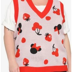 Wholesale ⭐ Her Universe Disney Minnie Mouse Fruit 👧 Girls Sweater Vest Plus Size 👏