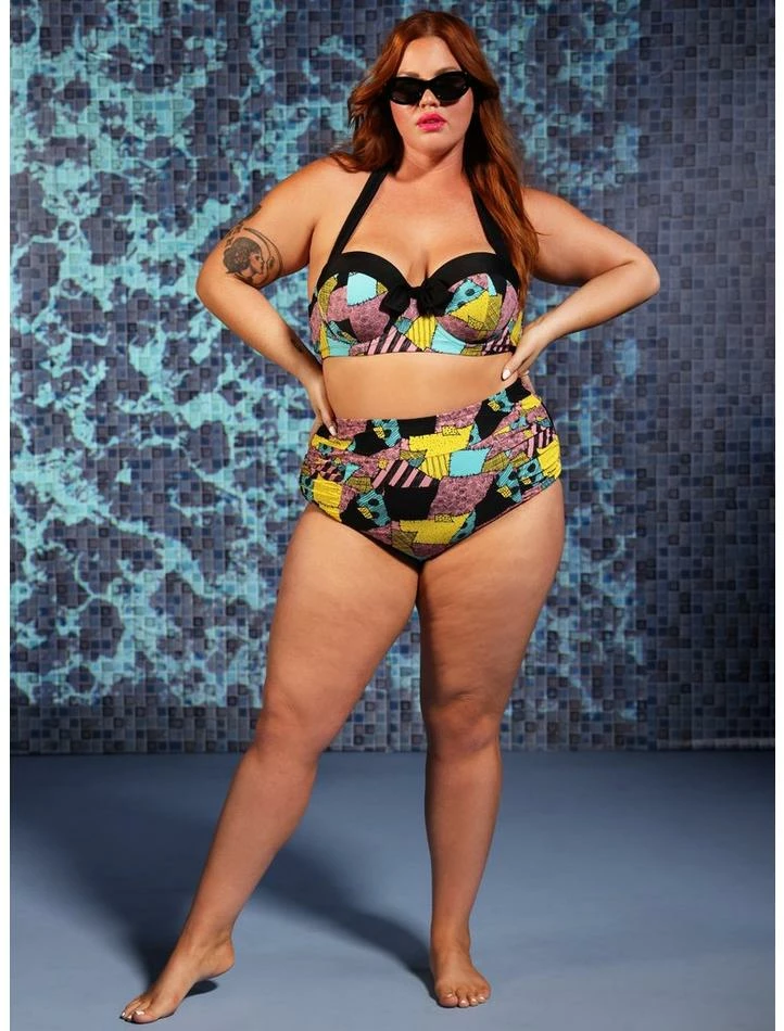 Top 10 🎉 The Nightmare Before 🎅 Christmas Sally High-Waisted Swim Bottoms Plus Size 😍 - Image 4