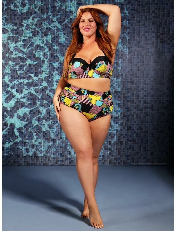 Top 10 🎉 The Nightmare Before 🎅 Christmas Sally High-Waisted Swim Bottoms Plus Size 😍