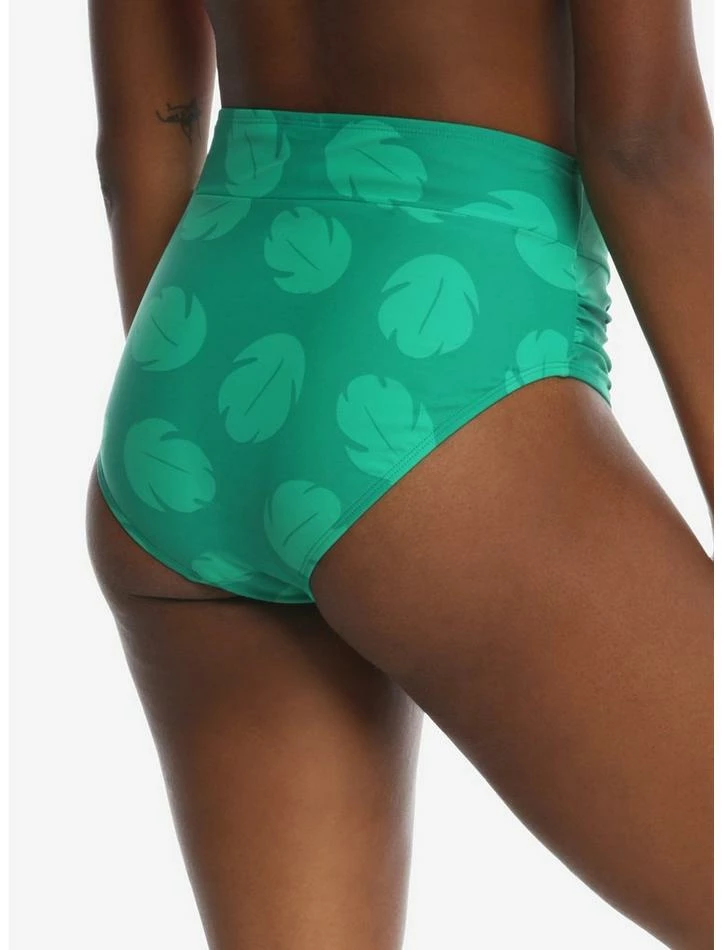 Flash Sale 👍 Disney Lilo & Stitch Leaf High-Waisted Swim Bottoms ✔️ - Image 3