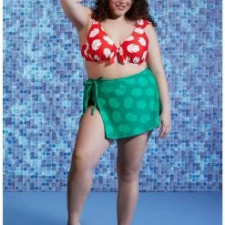 Promo 🎁 Disney Lilo & Stitch Leaf Sarong Cover-Up Plus Size 🌟