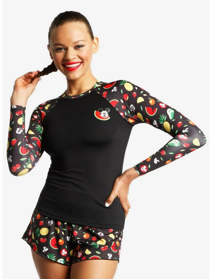 Best Sale 🛒 Disney Mickey Mouse Fruit 👧 Girls Rash Guard 🥰 - Image 2