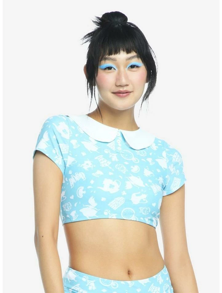 Best Pirce 🔔 Disney Alice In Wonderland Collar Swim Top 💯 - Image 2