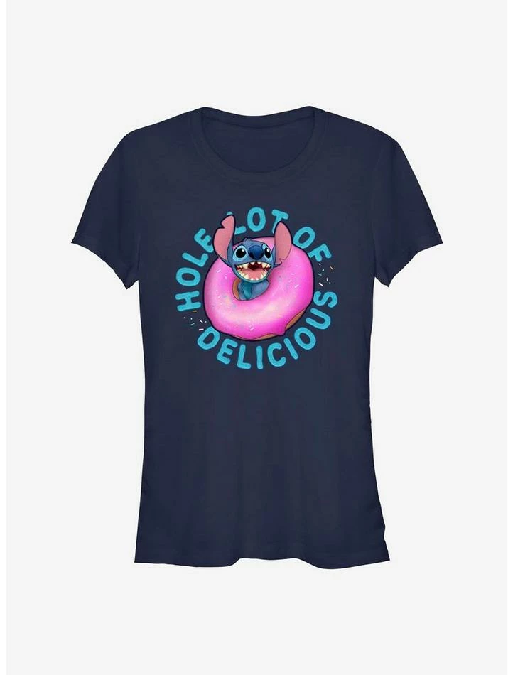 Best Sale ๐งจ Disney Lilo & Stitch Hole Lot Of Delicious ๐ง Girls T-Shirt โ