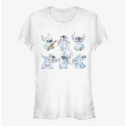 Best Pirce 💯 Disney Lilo & Stich Watercolor 👧 Girls T-Shirt ⭐