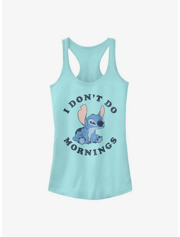 Best deal 🤩 Disney Lilo & Stitch I Don't Do Mornings 👧 Girls Tank 🌟