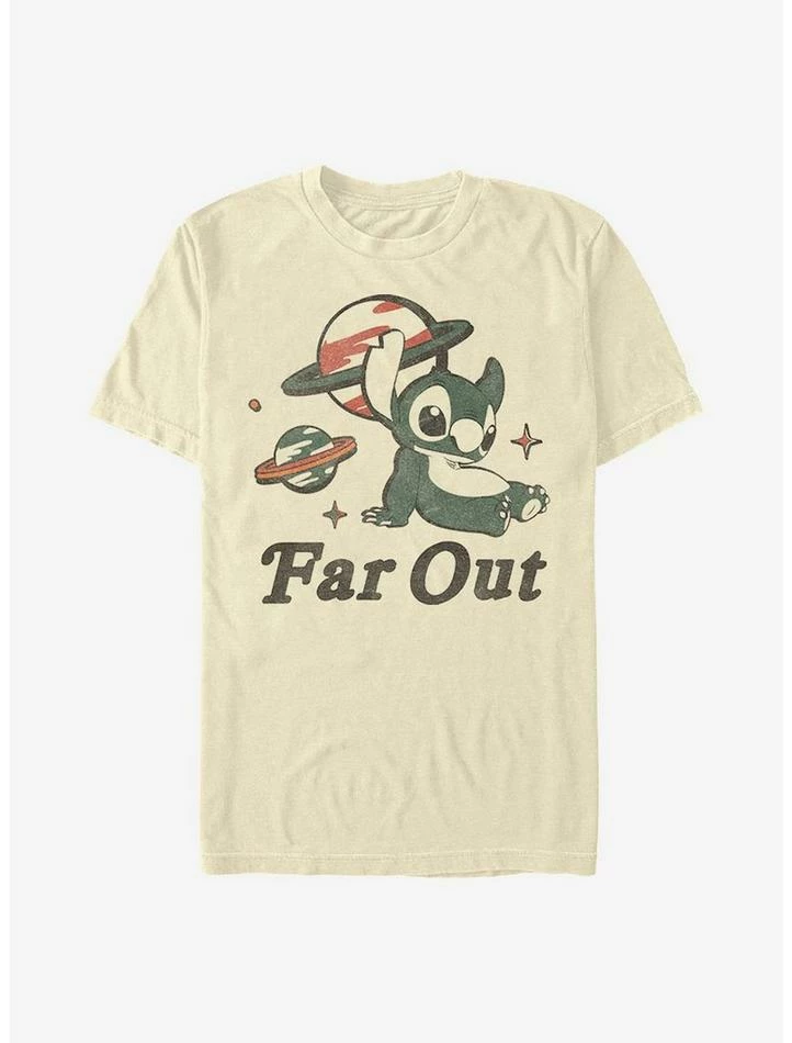 Hot Sale 💯 Disney Lilo & Stitch Far Out Stitch T-Shirt 🔔