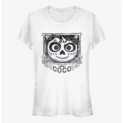 Flash Sale 🎉 Disney Pixar Coco Face Frame 👧 Girls T-Shirt 🔔