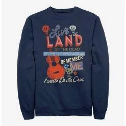 Flash Sale 💯 Disney Pixar Coco Live In The Land Of The Dead Crew Sweatshirt ✨