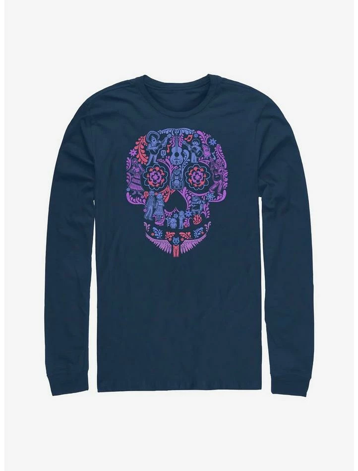 Cheap ❤️ Disney Pixar Coco Skull Long-Sleeve T-Shirt 😉
