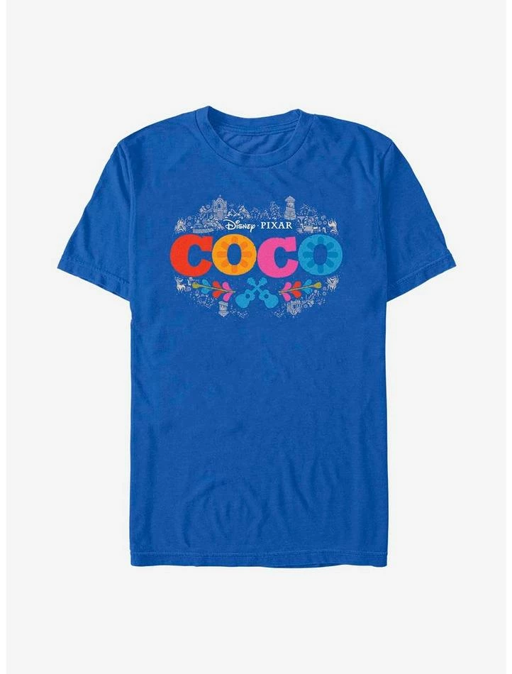 Wholesale 🥰 Disney Pixar Coco Artistic Logo T-Shirt 😉