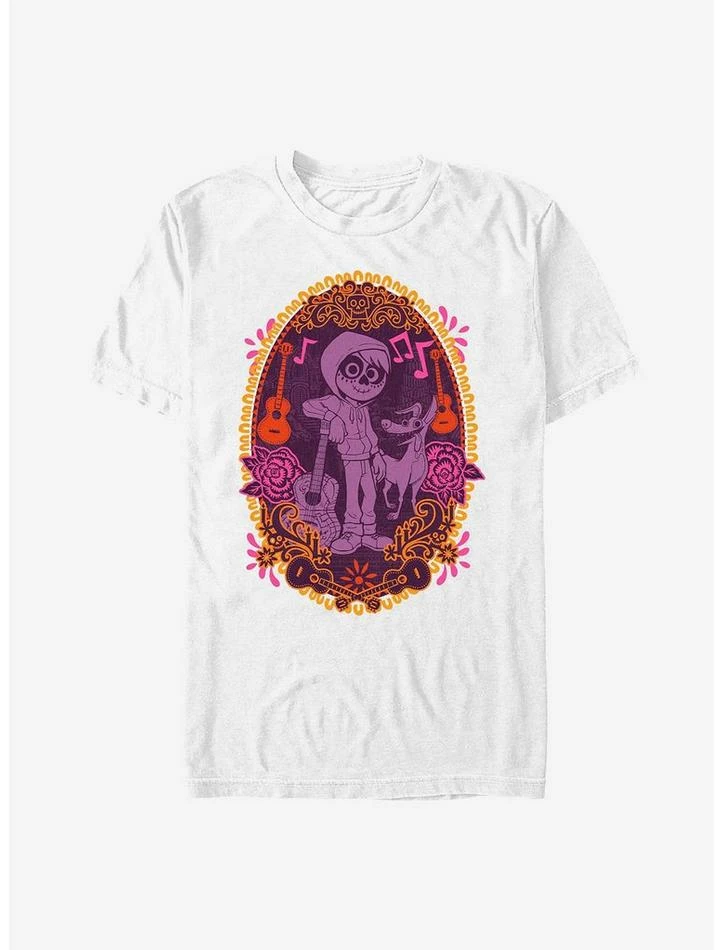 Best Sale 🎉 Disney Pixar Coco Miguel Colorful Portrait T-Shirt ✨ - Image 6