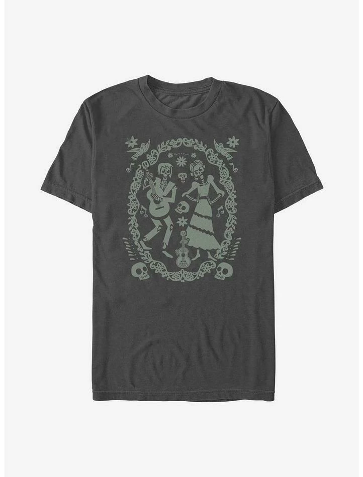 Cheap ๐งจ Disney Pixar Coco Paper Art Oval T-Shirt ๐