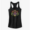 New 😉 Disney Pixar Coco Un Poco Loco Floral Emblem 👧 Girls Tank 👍