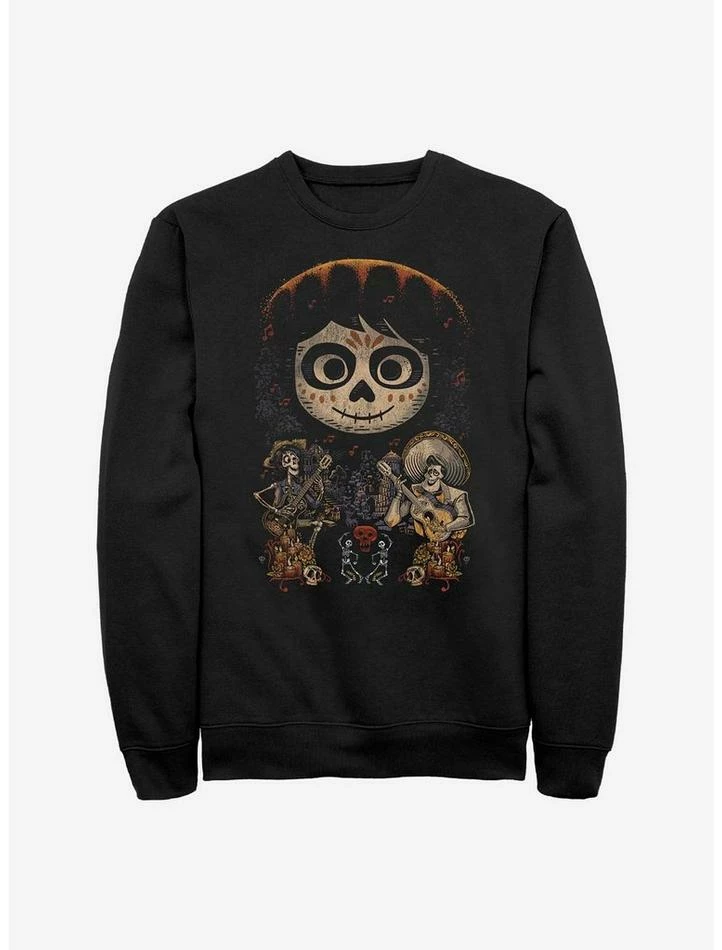 Coupon ⭐ Disney Pixar Coco Musical Poster Crew Sweatshirt 💯