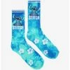 Cheapest 😍 Disney Lilo & Stitch Hibiscus Tie-Dye Crew 🧦 Socks 🎉