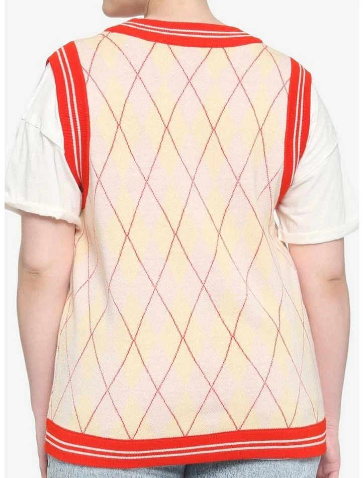 Outlet 😉 Her Universe Disney Winnie The Pooh Argyle 👧 Girls Sweater Vest Plus Size 🎁 - Image 3