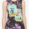 Budget 👍 The Nightmare Before 🎄 Christmas Jack & Sally Tarot Cards Tie-Dye 👧 Girls Muscle Top 🤩