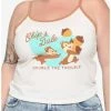 Discount ⌛ Her Universe Disney Chip'N' Dale Contrast 👧 Girls Tank Top Plus Size 👍