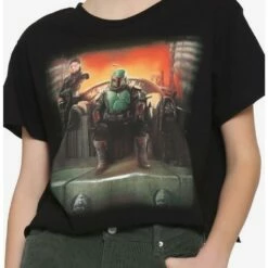 Cheapest 🛒 Star Wars The Book Of Boba Fett Throne 👧 Girls Crop T-Shirt 🤩