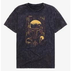 Outlet 😉 Star Wars The Book Of Boba Fett Wanted Wash T-Shirt 🎉