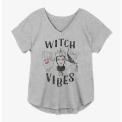 Hot Sale ❤️ Disney Villains Witch Vibes 👧 Girls Plus Size T-Shirt ✨