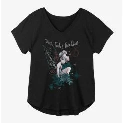 Budget ⭐ Disney Tinker Bell Faith, Trust, And Pixie Dust 👧 Girls Plus Size T-Shirt ❤️