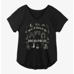 Hot Sale 😍 Disney Hocus Pocus Just A Bunch Of Hocus Pocus 👧 Girls Plus Size T-Shirt ⌛