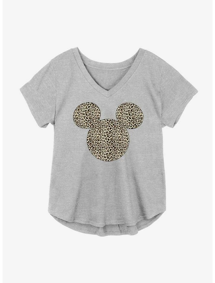 Deals โญ Disney Mickey Mouse Animal Print Logo ๐ง Girls Plus Size T-Shirt ๐