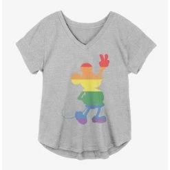 Coupon 🎉 Disney Mickey Mouse Pride Love Is Love 👧 Girls Plus Size T-Shirt 😀