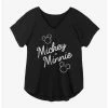 Best reviews of 😍 Disney Mickey Mouse And Minnie Mouse Signed Together 👧 Girls Plus Size T-Shirt 🌟
