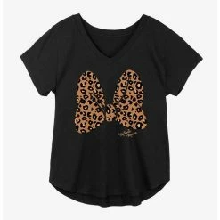 Deals 🔥 Disney Minnie Mouse Animal Print Bow 👧 Girls Plus Size T-Shirt ⌛