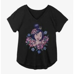 Best reviews of 😀 Disney Mulan Floral Portrait 👧 Girls Plus Size T-Shirt 👏