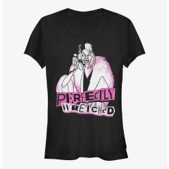 Promo 😉 Disney Cruella Perfectly Wretched 👧 Girls T-Shirt 👏
