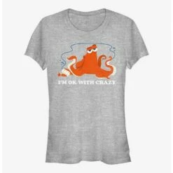 Top 10 💯 Disney Pixar Finding Nemo Okay With Crazy 👧 Girls T-Shirt 😍