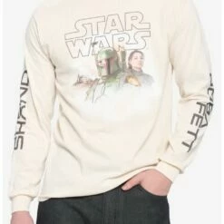 Deals ✔️ Star Wars The Book Of Boba Fett Fennec Shand & Boba Fett Long-Sleeve T-Shirt ✔️