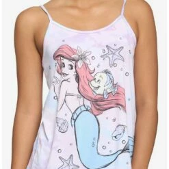 Deals 🔔 Disney The Little Mermaid Pastel Watercolor 👧 Girls Cami 🔥