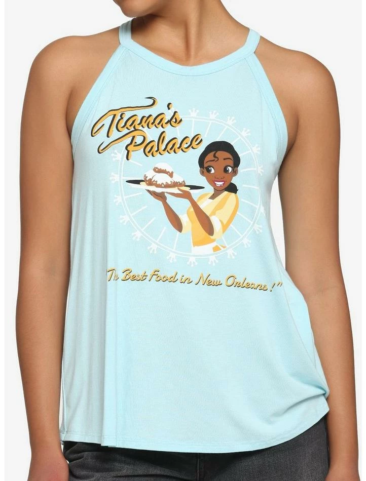 Promo ⌛ Disney The Princess And The Frog Tiana's Palace High Neck 👧 Girls Cami ✔️