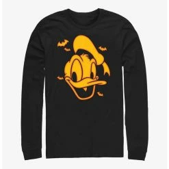 Promo 🎁 Disney Donald Duck 🧛 Halloween Bats Long-Sleeve T-Shirt ✨