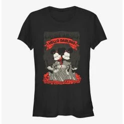 Deals 🌟 Disney Mickey Mouse & Minnie Mouse Hello Darling 👧 Girls T-Shirt ✨