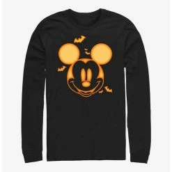 Promo 🎉 Disney Mickey Mouse 🎃 Halloween Bats Long-Sleeve T-Shirt 🧨