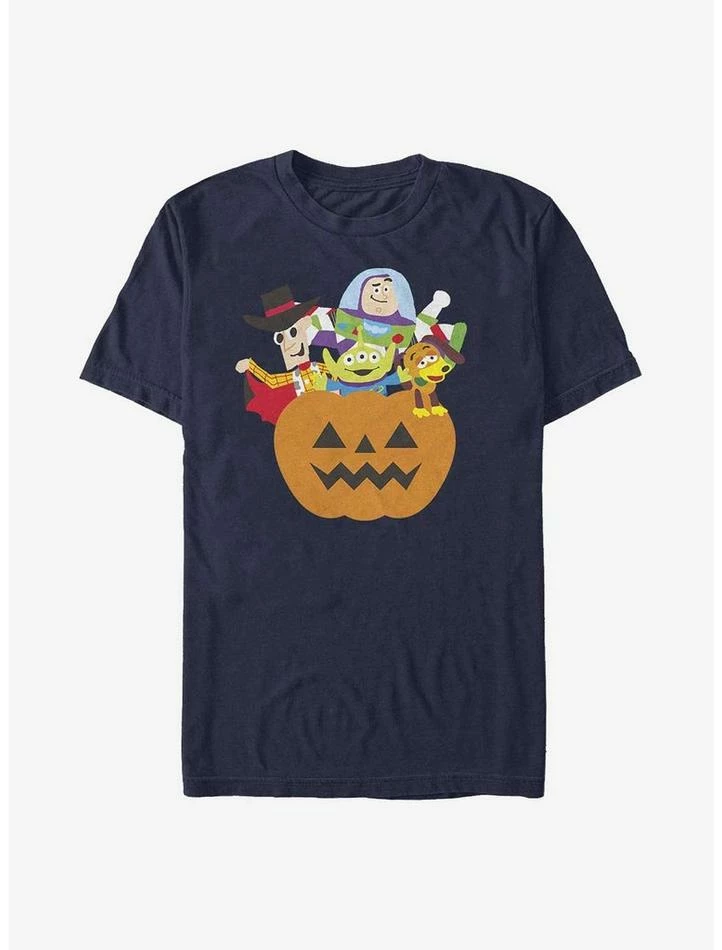 Discount 👍 Disney Pixar Toy Story Pumpkin Surprise Characters T-Shirt 💯