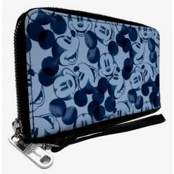 Flash Sale 👍 Disney Mickey Mouse Expressions Zip Around Wallet 🤩